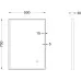 Зеркало Roxen Sigma Gun Metall 50x70 с подсветкой