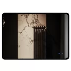 Зеркало Roxen Simon Black 90x70 с подсветкой