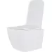 Унитаз с инсталляцией Roxen StounFix Dual Fresh 6 в 1 968469 с унитазом Cube 530135-01 и клавишей смыва Steel 420280GB брашированное золото