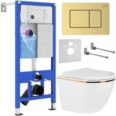 Унитаз с инсталляцией Roxen StounFi..