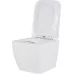 Унитаз с инсталляцией Roxen StounFix Dual Fresh 6 в 1 968436 с унитазом Cube 530135-01 и клавишей смыва Steel 420280S сатин