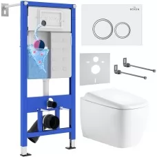 Унитаз с инсталляцией Roxen StounFi..