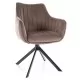 Стул SIGNAL AZALIA Velvet Bluvel 38 капучино/черный, поворотный