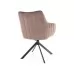 Стул SIGNAL AZALIA Velvet Bluvel 38 капучино/черный, поворотный