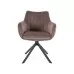 Стул SIGNAL AZALIA Velvet Bluvel 38 капучино/черный, поворотный