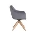 Стул SIGNAL AZALIA D Velvet Bluvel 14 серый/дуб, поворотный
