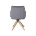 Стул SIGNAL AZALIA D Velvet Bluvel 14 серый/дуб, поворотный