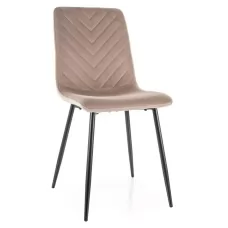 Стул SIGNAL DAREN Velvet Bluvel 40 темно-бежевый/черный