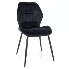 Стул SIGNAL JAKE Velvet Bluvel 19 черный/черный