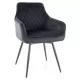 Стул SIGNAL MARLO Velvet Bluvel 19 черный/черный, поворотный