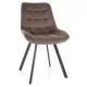 Стул SIGNAL MONTI Velvet Bluvel 38 капучино/черный, поворотный