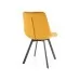 Стул SIGNAL MONTI Velvet Bluvel 68 карри/черный, поворотный
