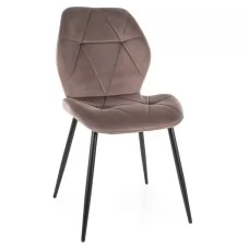 Стул SIGNAL RICK Velvet Bluvel 38 капучино/черный