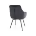 Стул SIGNAL SERVIO Velvet Bluvel 19 черный/черный, поворотный
