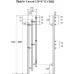 Полотенцесушитель электрический Маргроид Ferrum Inaro 3 Cascade СНШ 120*6*12 графит, скрытого монтажа, таймер справа