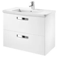 Тумба Roca Gap ZRU9302734 + 327472000 60 см белый матовый с умывальником