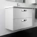 Тумба Roca Gap ZRU9302732 + 327470000 80 см белый матовый с умывальником