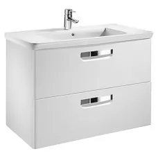 Тумба Roca Gap ZRU9302732 + 327470000 80 см белый матовый с умывальником