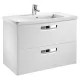 Тумба Roca Gap ZRU9302732 + 327470000 80 см белый матовый с умывальником