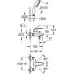 Смеситель для ванны Grohe Eurosmart 3330220A хром