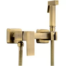 Смеситель с гигиенической лейкой Frap F7504-4 Бронза