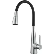 Смеситель для кухни Rose R213L сатин, черный