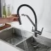Смеситель для кухни под фильтр Shevanik S278T оружейная сталь