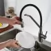Смеситель для кухни Shevanik S343T-3 оружейная сталь