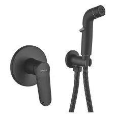 Смеситель с гигиенической лейкой Shevanik S4305H черный