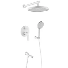 Душевая система Shevanik S4335C белый матовый
