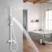 Душевая система Shevanik S4336C белый матовый