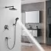 Душевая система Shevanik S4335T оружейная сталь