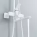 Душевая система Shevanik S6136C белый матовый