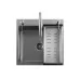 Кухонная мойка Futur FK 5050 Eco Embossing Pop-up Mixer plus со смесителем (Satin)