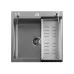 Кухонная мойка Futur FK 6050 Eco Embossing Pop-up Mixer plus R86.41.05 (Satin)