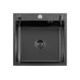 Кухонная мойка Futur FK 6050 Eco Embossing Pop-up (Black Nano) Mixer plus RAGLO R86.41.09