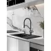 Кухонная мойка Futur FK 6050 Eco Embossing Pop-up (Black Nano) Mixer plus RAGLO R86.41.09