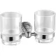 Стакан для щеток Vivi Felice Classico N 1029 двойной, хром