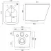 Унитаз Rea Julio Rimless REA-C4803 35,5x51,5 сиденье Duroplast (подвесной)