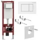 Инсталляция для унитаза Asten Readle Zentralmodul AR0501-0601W клавиша белый глянец