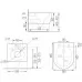 Унитаз с инсталляцией Asten Readle Zentralmodul AR0601-205B клавиша черная