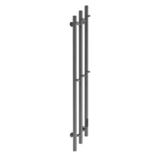 Полотенцесушитель электрический Маргроид Ferrum Inaro 3 Cascade СНШ 120*6*12 графит, скрытого монтажа, таймер справа