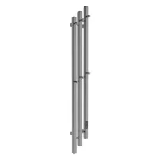 Полотенцесушитель электрический Маргроид Ferrum Inaro 3 Cascade СНШ профильный 120*6*12 графит, скрытого монтажа, таймер справа  
