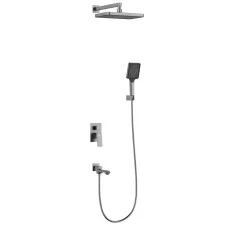 Душевая система Frap F7176-9 оружейная сталь