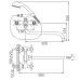 Смеситель для ванны Frap F2619-2 хром