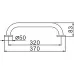 Поручень для ванной комнаты Frap F1718 хром