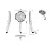 Лейка для душа Raglo R450.50.06 черный