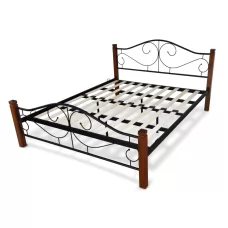 Кровать HALMAR VIOLETTA 140 античная черешня\черный