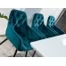 Стул SIGNAL CHERRY VELVET бирюзовый/черный