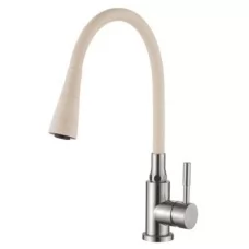Смеситель для кухни Ledeme L74199-16 нержавеющая сталь/бежевый